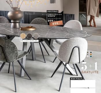 Promoties Table design minato - Huismerk - Xooon - Geldig van 21/03/2024 tot 22/05/2024 bij Xooon