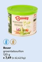 Promoties Bauer groentebouillon - BAUER - Geldig van 27/03/2024 tot 23/04/2024 bij Bioplanet
