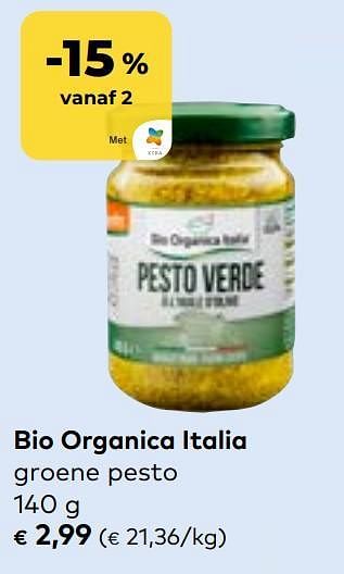 Promotions Bio organica italia groene pesto - Bio Organica Italia - Valide de 27/03/2024 à 23/04/2024 chez Bioplanet