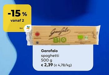 Promotions Garofalo spaghetti - Garofalo - Valide de 27/03/2024 à 23/04/2024 chez Bioplanet