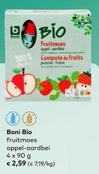 Boni bio fruitmoes appel-aardbei-Boni