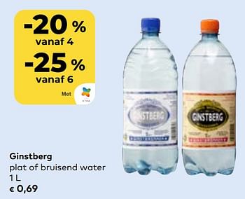 Promoties Ginstberg plat of bruisend water - Ginstberg - Geldig van 27/03/2024 tot 23/04/2024 bij Bioplanet