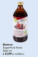 Promoties Biotona superfruit forte - Biotona - Geldig van 27/03/2024 tot 23/04/2024 bij Bioplanet