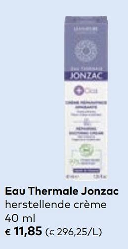 Promotions Eau thermale jonzac herstellende crème - Eau de Jonzac - Valide de 27/03/2024 à 23/04/2024 chez Bioplanet