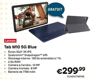 Promoties Lenovo tab m10 5g blue - Lenovo - Geldig van 01/04/2024 tot 30/04/2024 bij Compudeals