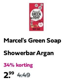Promoties Marcel`s green soap showerbar argan - Marcel's Green Soap - Geldig van 07/04/2024 tot 14/04/2024 bij Plein