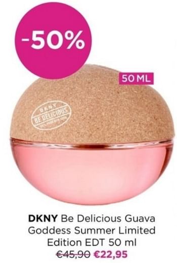 Promoties Dkny be delicious guava goddess summer limited edition edt - DKNY - Geldig van 08/04/2024 tot 14/04/2024 bij ICI PARIS XL