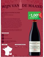 Promoties Aop côtes du rhône villages chusclan domaine de rabusas rood - Rode wijnen - Geldig van 01/04/2024 tot 30/04/2024 bij Intermarche