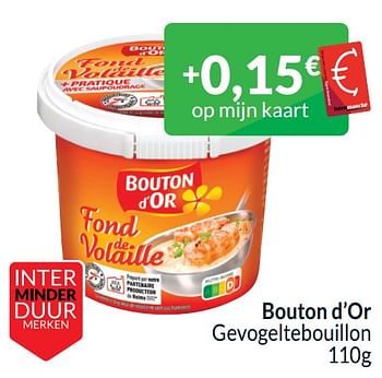 Promotions Bouton d’or gevogeltebouillon - Bouton D'Or - Valide de 01/04/2024 à 30/04/2024 chez Intermarche