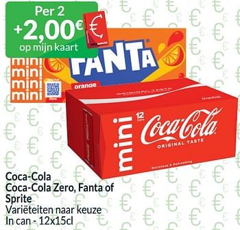 Promoties Coca-cola coca-cola zero, fanta of sprite - Huismerk - Intermarche - Geldig van 01/04/2024 tot 30/04/2024 bij Intermarche