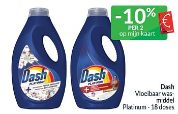 Promotions Dash vloeibaar wasmiddel platinum - Dash - Valide de 01/04/2024 à 30/04/2024 chez Intermarche