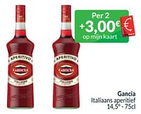 Promoties Gancia italiaans aperitief - Gancia - Geldig van 01/04/2024 tot 30/04/2024 bij Intermarche