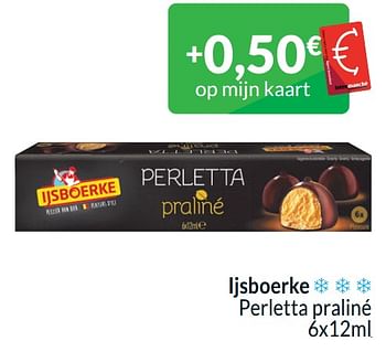 Promotions Ijsboerke perletta praliné - Ijsboerke - Valide de 01/04/2024 à 30/04/2024 chez Intermarche
