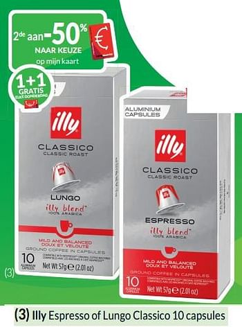 Promoties Illy espresso of lungo classico - Illy - Geldig van 01/04/2024 tot 30/04/2024 bij Intermarche