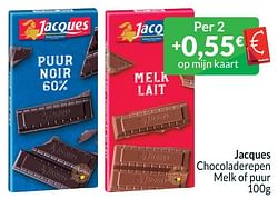 Jacques chocoladerepen melk of puur