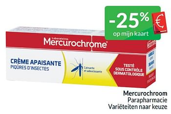 Promotions Mercurochroom parapharmacie - Mercurochrome - Valide de 01/04/2024 à 30/04/2024 chez Intermarche