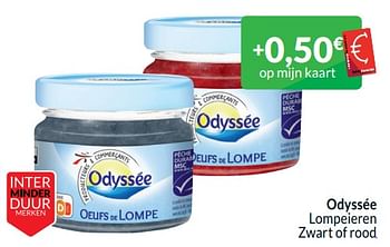 Promotions Odyssée lompeieren zwart of rood - Odyssee - Valide de 01/04/2024 à 30/04/2024 chez Intermarche