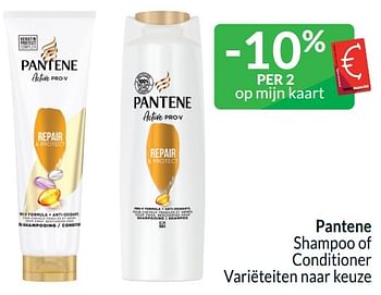 Promotions Pantene shampoo of conditioner - Pantene - Valide de 01/04/2024 à 30/04/2024 chez Intermarche