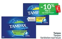 Promoties Tampax tampon - Tampax - Geldig van 01/04/2024 tot 30/04/2024 bij Intermarche