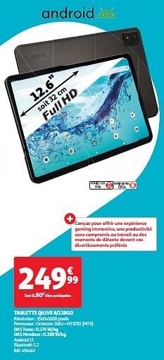 Promotions Tablette qilive 8-128go - Qilive - Valide de 03/04/2024 à 16/04/2024 chez Auchan Ronq