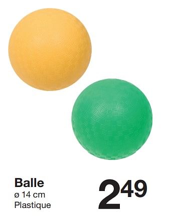 Promotions Balle - Produit maison - Zeeman  - Valide de 30/03/2024 à 12/04/2024 chez Zeeman