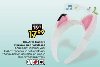 Promoties Gabby`s muzikale oren hoofdband - Spin Master - Geldig van 30/03/2024 tot 28/05/2024 bij ToyChamp