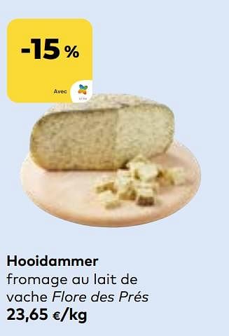Promoties Hooidammer fromage au lait de vache flore des prés - Hooidammer - Geldig van 27/03/2024 tot 23/04/2024 bij Bioplanet