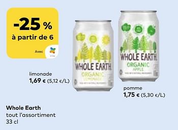 Promoties Whole earth limonade - Whole Earth - Geldig van 27/03/2024 tot 23/04/2024 bij Bioplanet