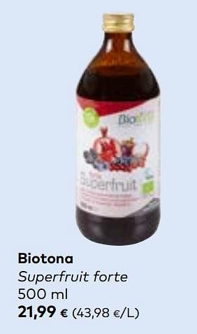 Promoties Biotona superfruit forte - Biotona - Geldig van 27/03/2024 tot 23/04/2024 bij Bioplanet