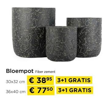 Promoties Bloempot fiber zement - Huismerk - Molecule - Geldig van 01/04/2024 tot 30/04/2024 bij Molecule
