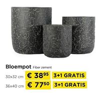 Bloempot fiber zement-Huismerk - Molecule