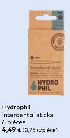 Promoties Hydrophil interdental sticks - Hydrophil - Geldig van 27/03/2024 tot 23/04/2024 bij Bioplanet