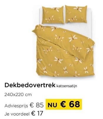Promotions Dekbedovertrekk katoensatijn - Produit maison - Molecule - Valide de 01/04/2024 à 30/04/2024 chez Molecule