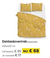 Promoties Dekbedovertrekk katoensatijn - Huismerk - Molecule - Geldig van 01/04/2024 tot 30/04/2024 bij Molecule