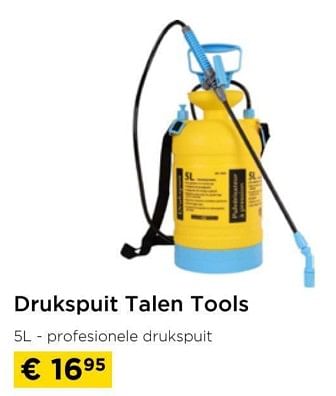 Promotions Drukspuit talen tools - Talen Tools - Valide de 01/04/2024 à 30/04/2024 chez Molecule