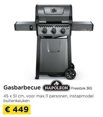 Promoties Gasbarbecue napoleon freestyle 365 - Napoleon - Geldig van 01/04/2024 tot 30/04/2024 bij Molecule