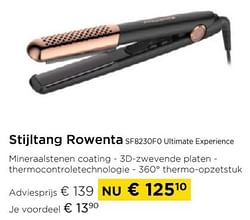 Stijltang rowenta sf8230f0 ultimate experience