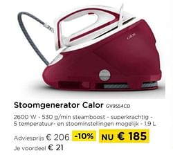 Stoomgenerator calor gv9554c0