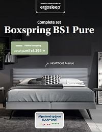Boxspring bs1 pure vlakke-Ergosleep