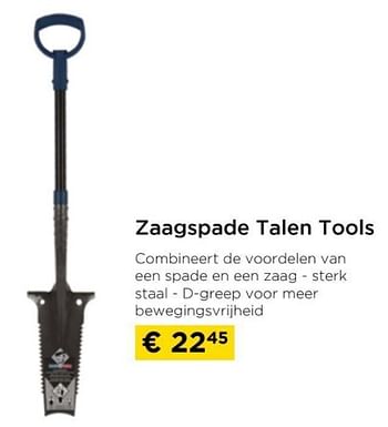 Promotions Zaagspade talen tools - Talen Tools - Valide de 01/04/2024 à 30/04/2024 chez Molecule