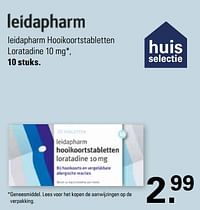 Leidapharm hooikoortstabletten loratadine 10 mg-Leidapharm