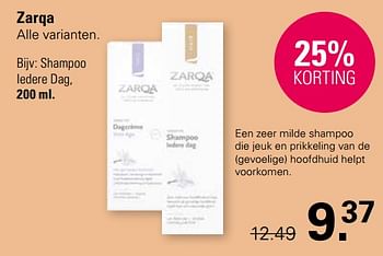 Promotions Shampoo iedere dag - Zarqa - Valide de 03/04/2024 à 20/04/2024 chez De Online Drogist