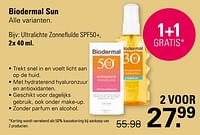 Ultralichte zonnefluïde spf50+-Biodermal
