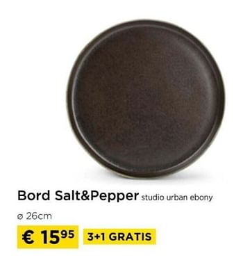 Promoties Bord salt+pepper studio urban ebony - Salt & Pepper - Geldig van 01/04/2024 tot 30/04/2024 bij Molecule