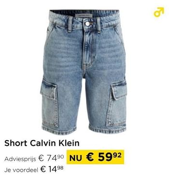 Promoties Short calvin klein - Calvin Klein - Geldig van 01/04/2024 tot 30/04/2024 bij Molecule
