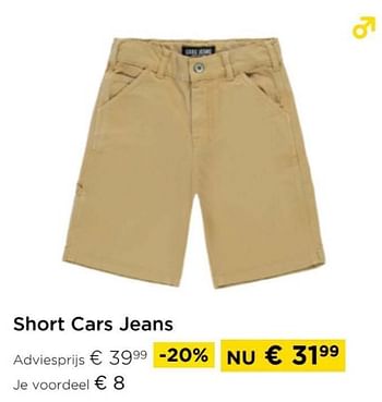 Promotions Short cars jeans - Cars Jeans - Valide de 01/04/2024 à 30/04/2024 chez Molecule