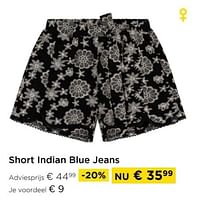 Short indian blue jeans-Indian Blue Jeans
