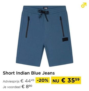 Promotions Short indian blue jeans - Indian Blue Jeans - Valide de 01/04/2024 à 30/04/2024 chez Molecule