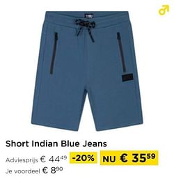 Short indian blue jeans