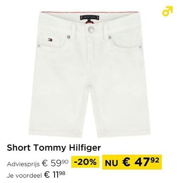 Promoties Short tommy hilfiger - Tommy Hilfiger - Geldig van 01/04/2024 tot 30/04/2024 bij Molecule
